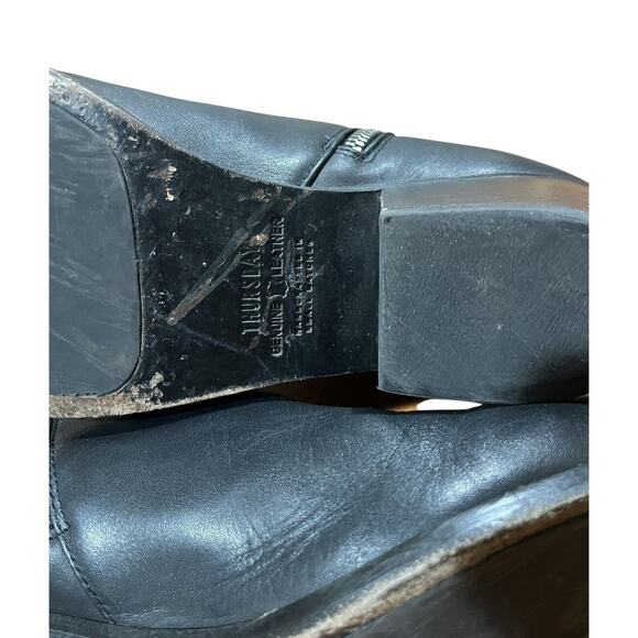 Thursday Boots Company The Downtown Boots Leather Black Ankle Booties Size 8.5 - Picture 11 of 12
